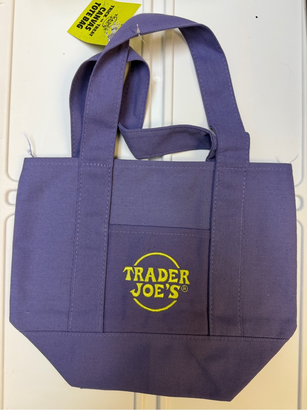 Trader Joe’s mini Purple Canvas Tote Bag